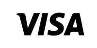 Visa logo on black background